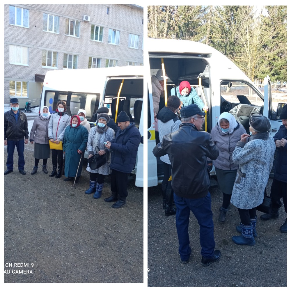 О деятельности мобильной бригады по организации доставки лиц старше 65 лет