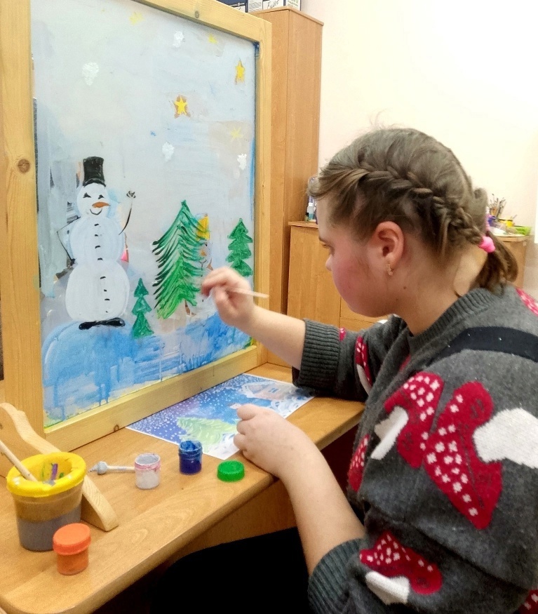 Арт-терапия «Зимняя сказка»